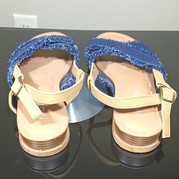 Nautica Basin Blue Denim Slingback Cute Sandal Women's Size 6.5 - Picture 4 of 10